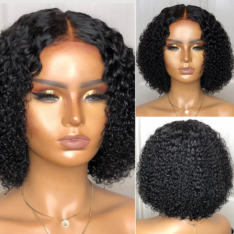 Short Curly Synthetic Lace Wig