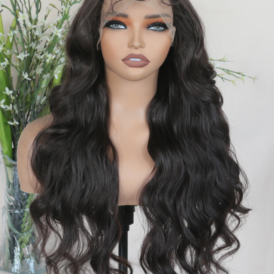 6x13 Lace Front Body Wave Long Curly Wig