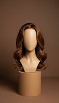 Kalahari luxe human hair wig in warm brunette
