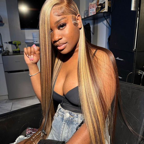 Piano Human Hair Lace Wig