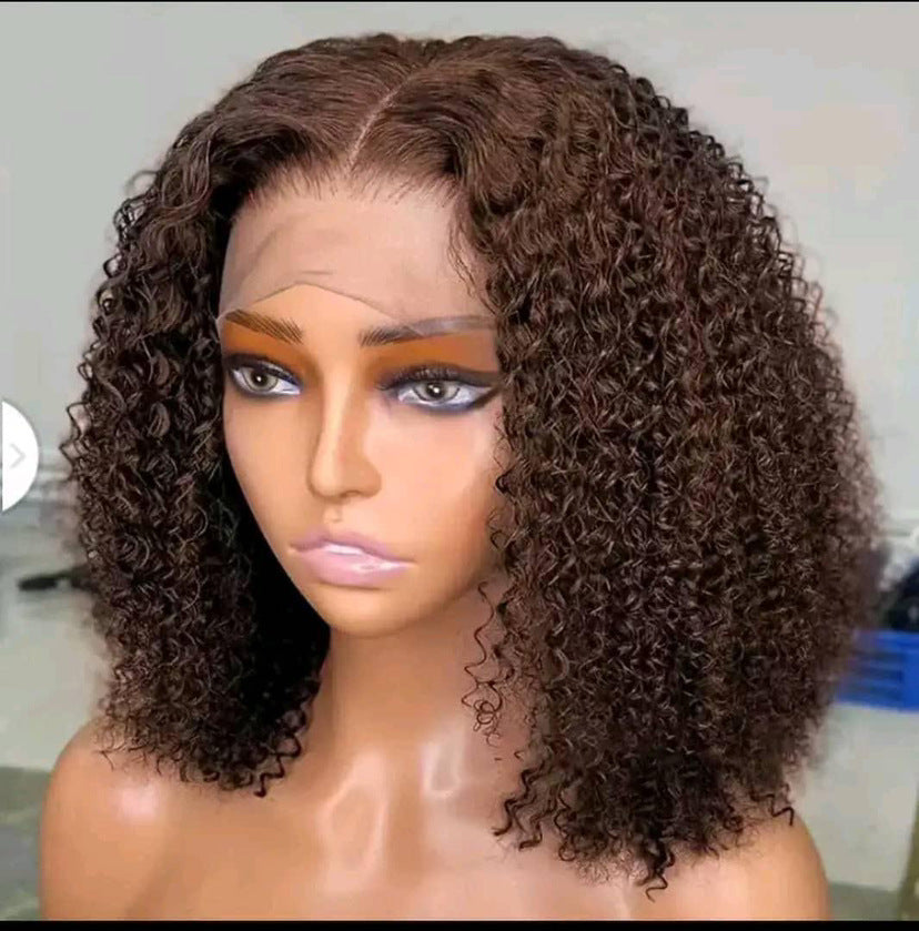 Short Curly Synthetic Lace Front Wig