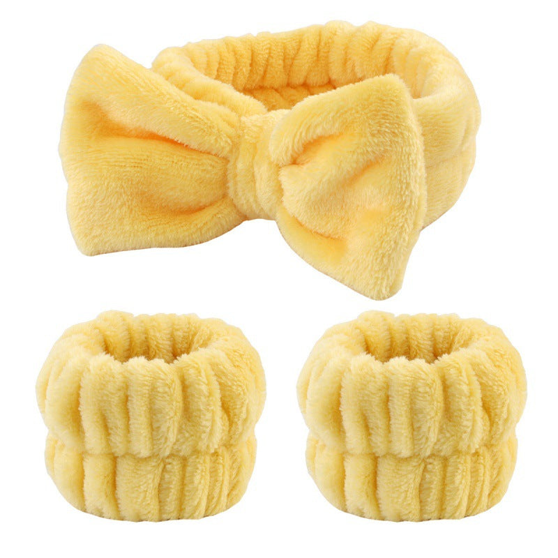 Plush Wrist Band Absorbent Sweat-absorbent Coral Fleece Waterproof