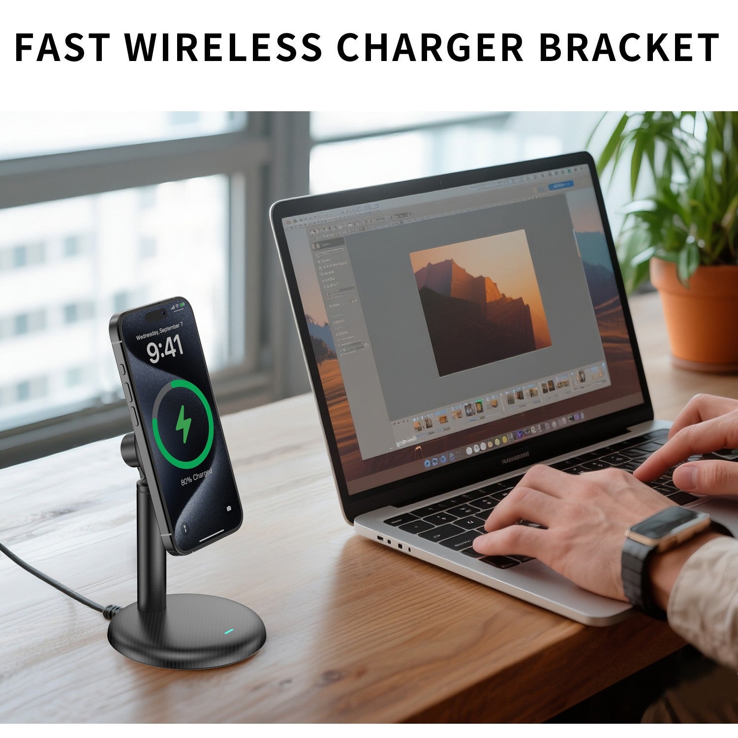 Magnetic Wireless Phone Charger Stand