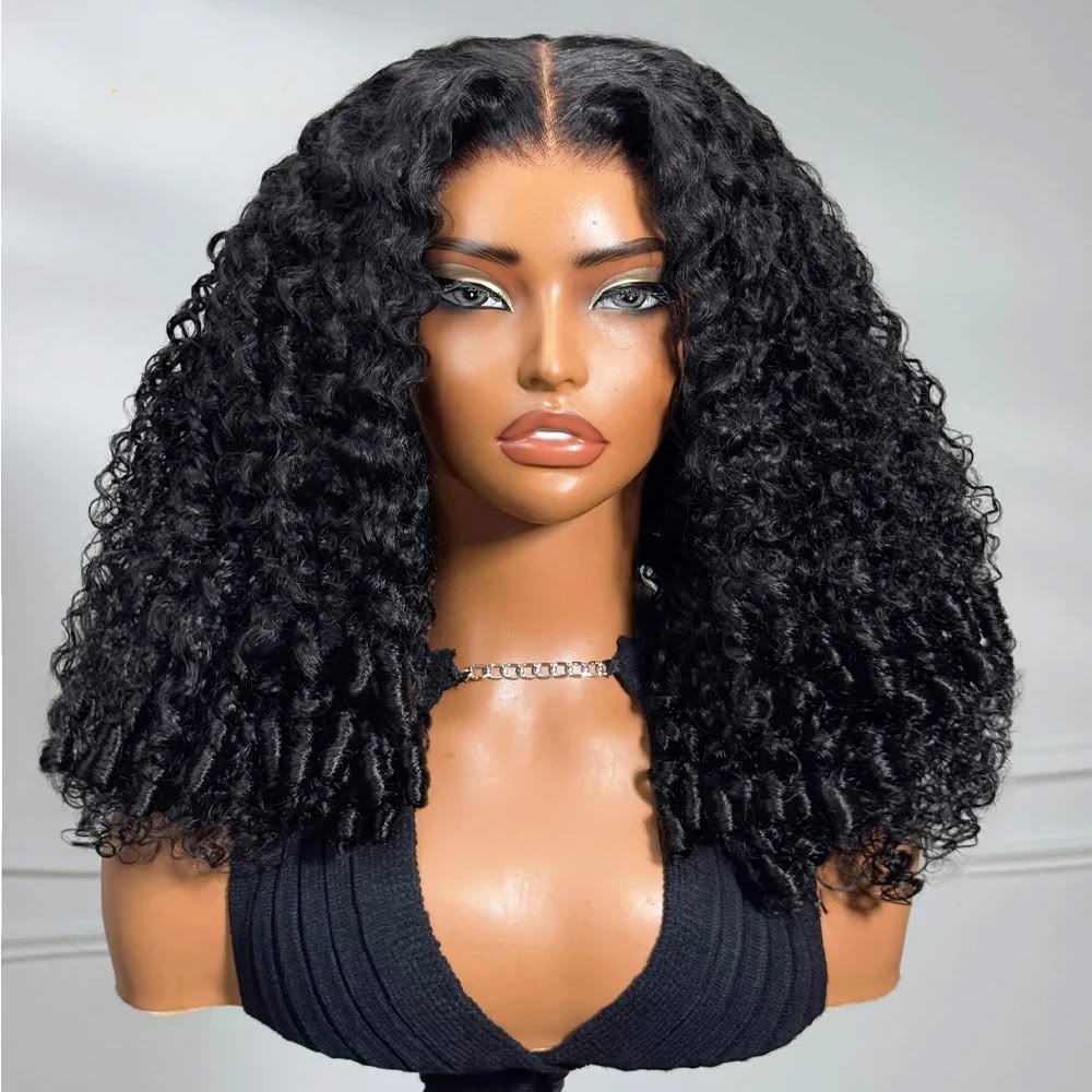 100% Burmese Hair Curly 5x5 Full Lace Frontal Wig