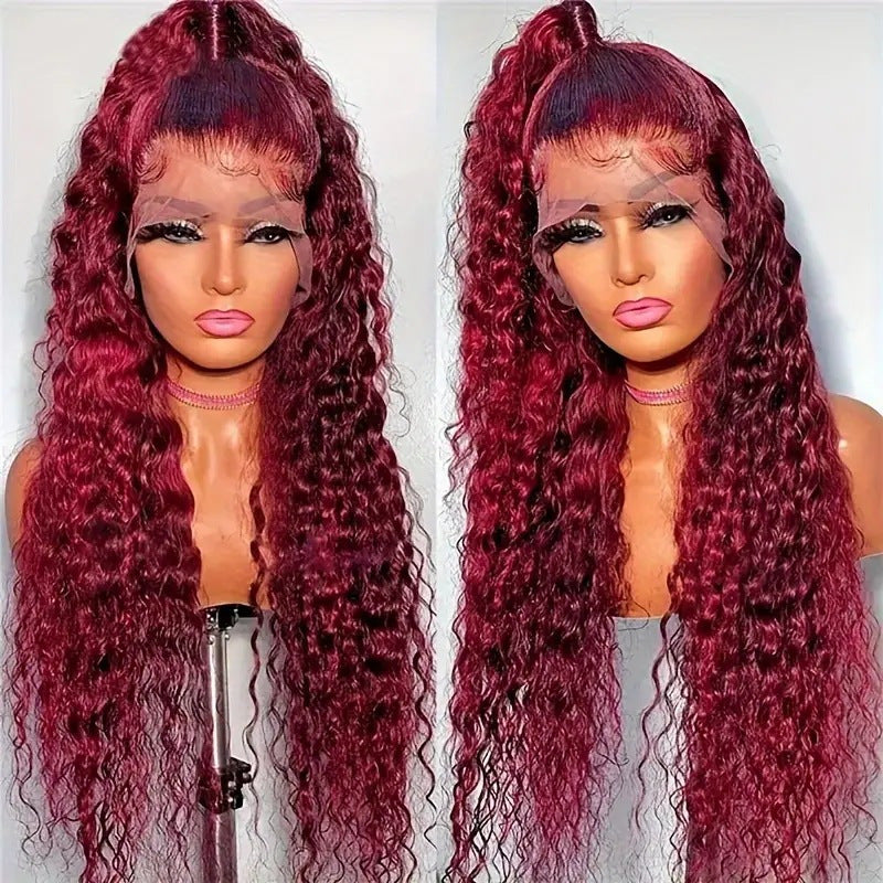 Long Curly Synthetic Hair Wig with Lace Front