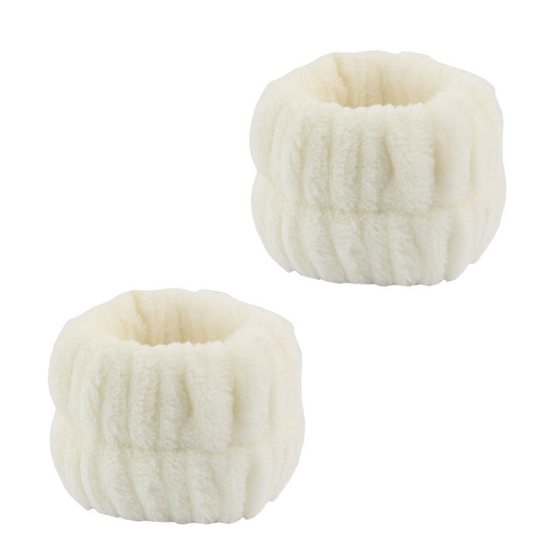 Plush Wrist Band Absorbent Sweat-absorbent Coral Fleece Waterproof