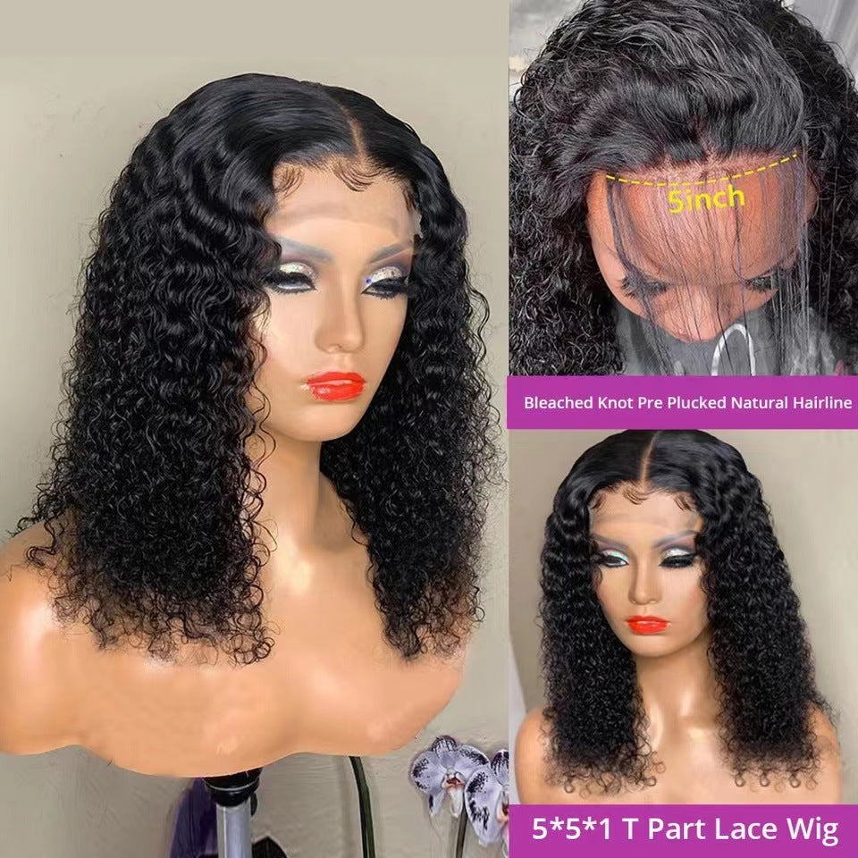 Short Curly Synthetic Lace Front Wig