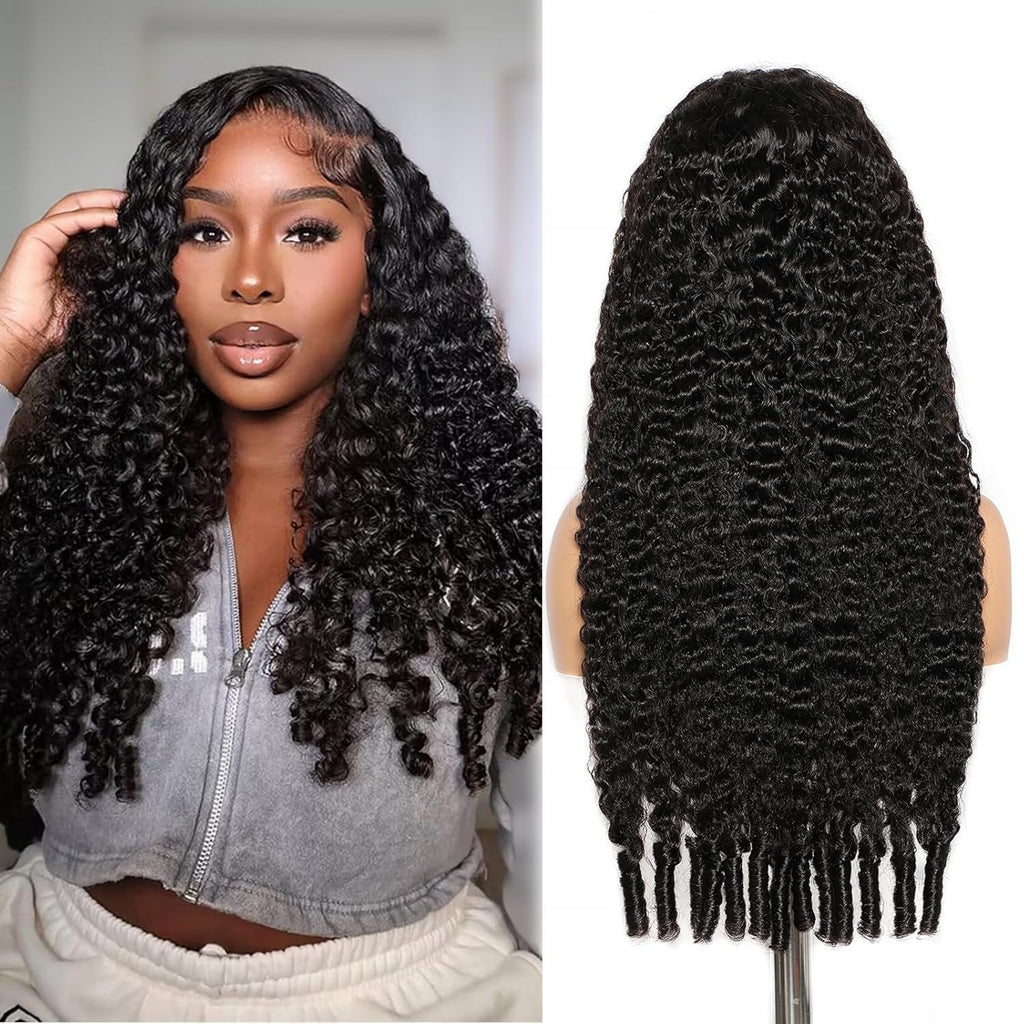 Burmese Curls Human Hair Lace Front Wig