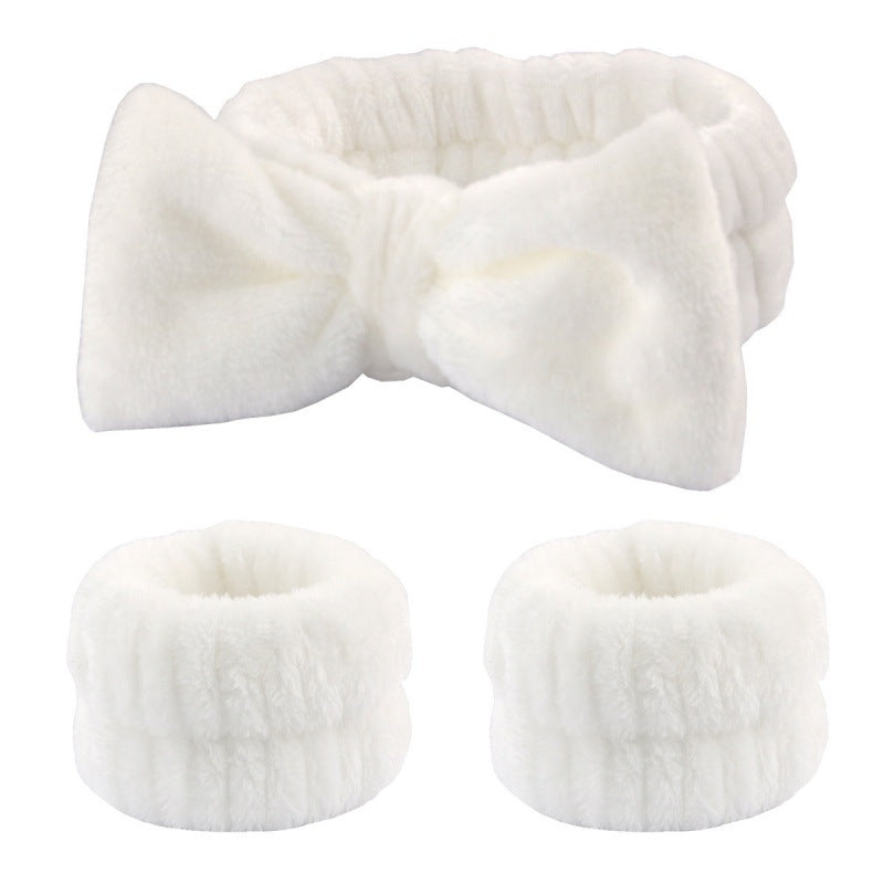 Plush Wrist Band Absorbent Sweat-absorbent Coral Fleece Waterproof