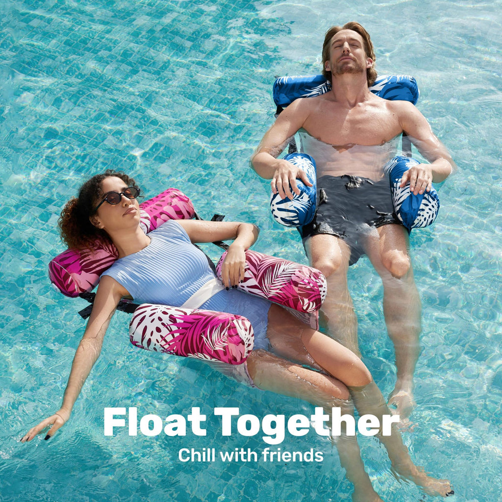 Inflatable Water Hammock Pool Floating Chair