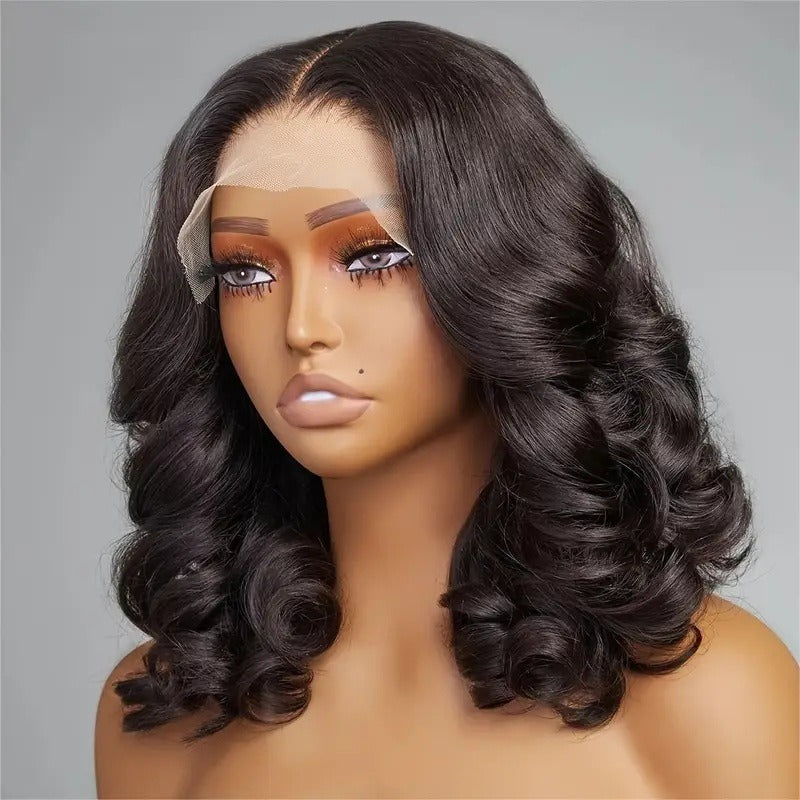 Lace Front Synthetic Wig with Curly Waves