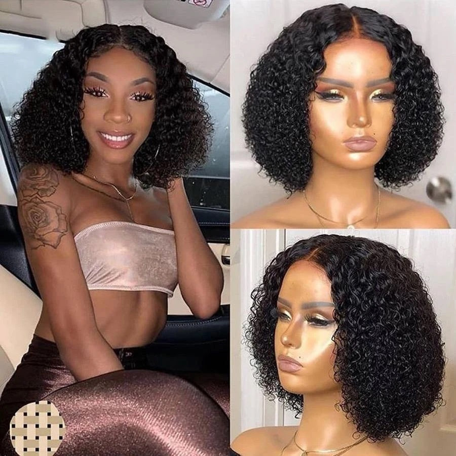 Short Curly Synthetic Lace Wig