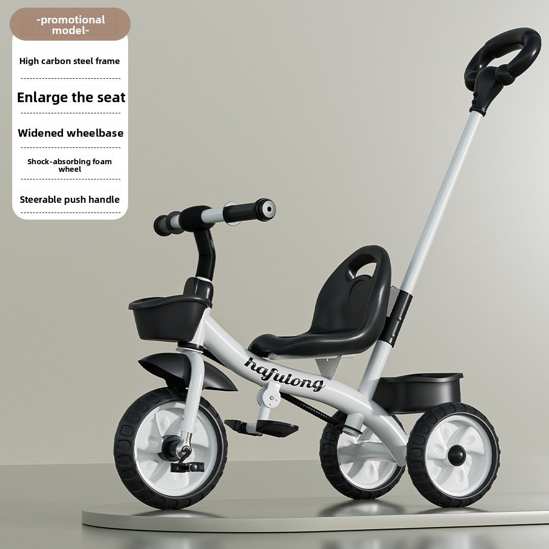 Adjustable Kids Tricycle with Push Handle