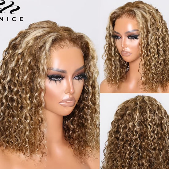 Lace Front Synthetic Wig African Curly Hair