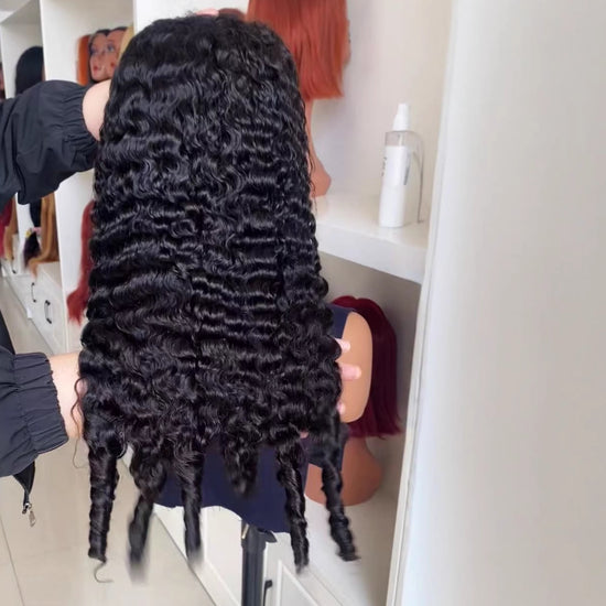 Burmese Curls Human Hair Lace Front Wig