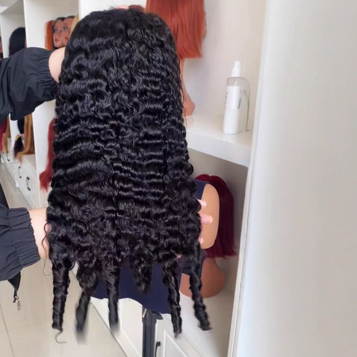 Burmese Curls Human Hair Lace Front Wig