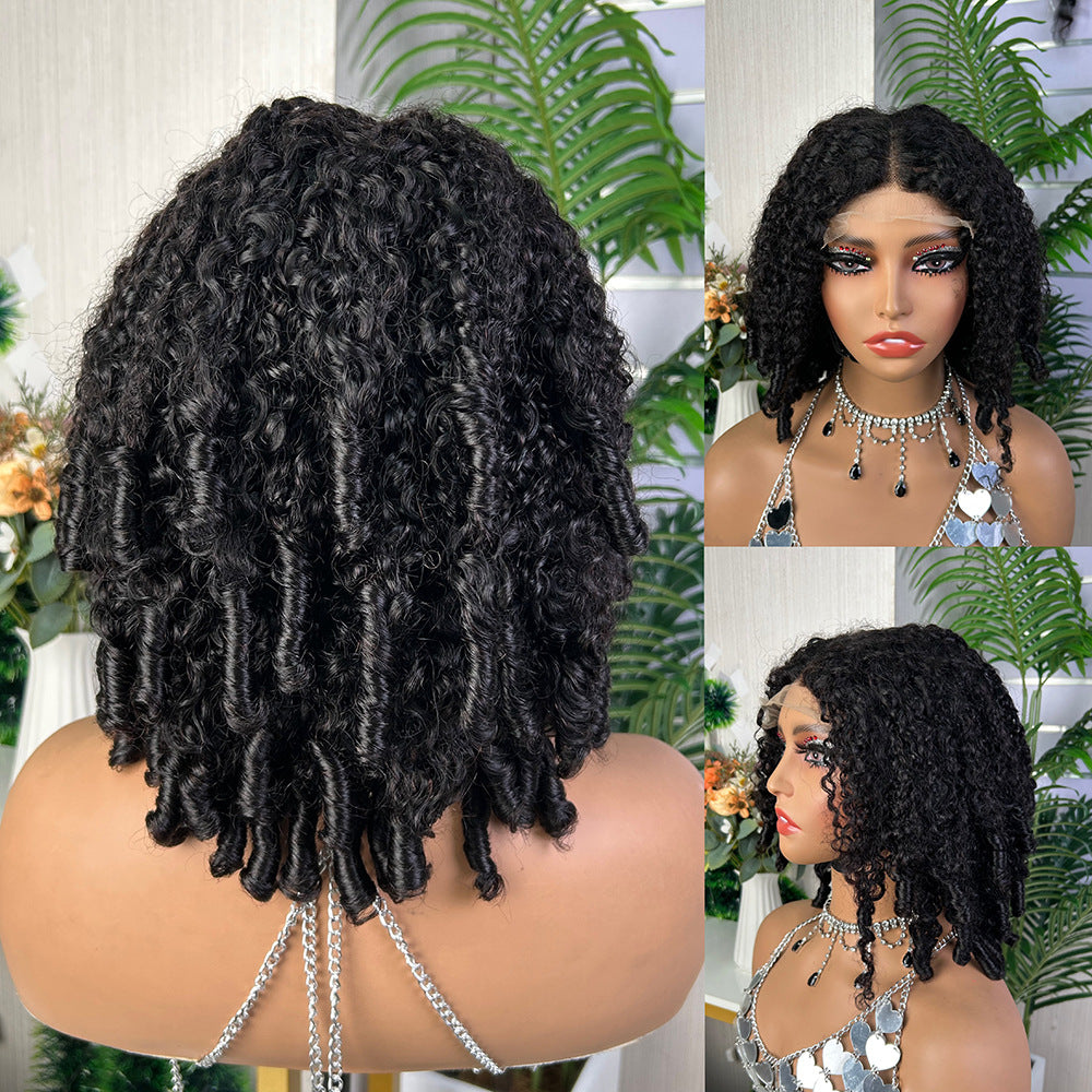 100% Burmese Hair Curly 5x5 Full Lace Frontal Wig