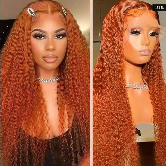 Lace Front Wig with Small Curls for Women