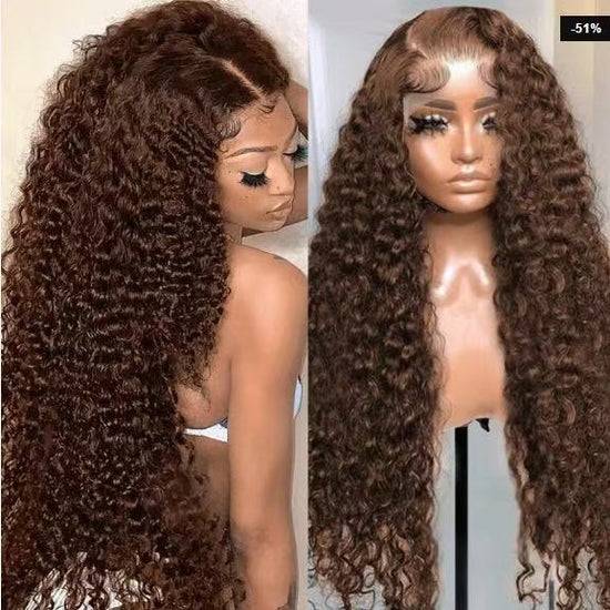 Lace Front Wig with Small Curls for Women