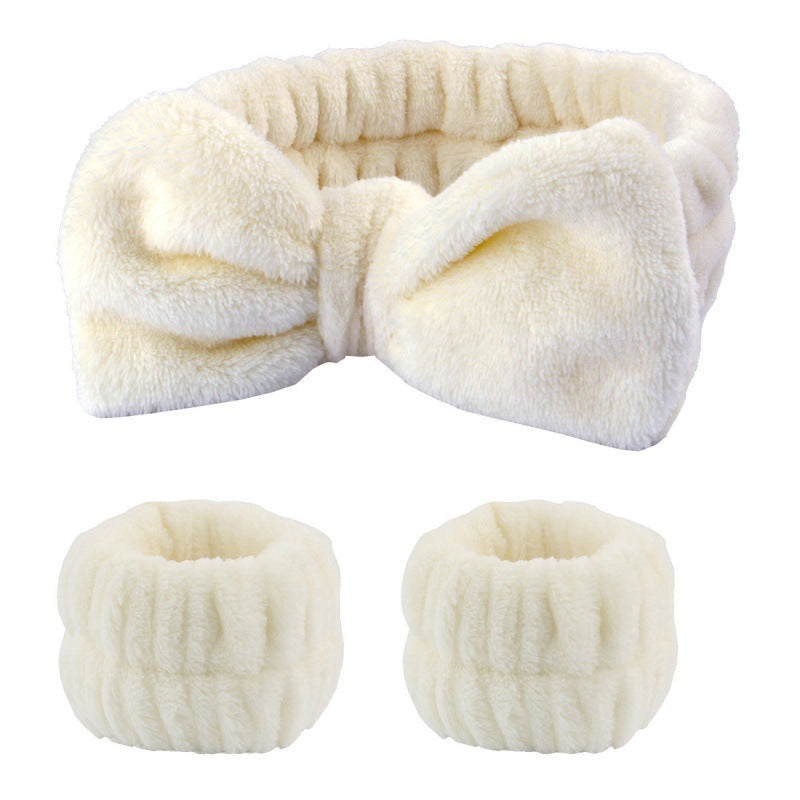 Plush Wrist Band Absorbent Sweat-absorbent Coral Fleece Waterproof