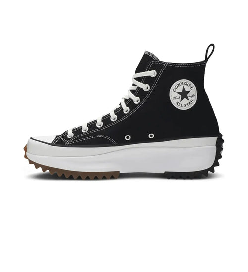 Converse Run Star Hike High Top Black/White Platform Sneakers-All Star