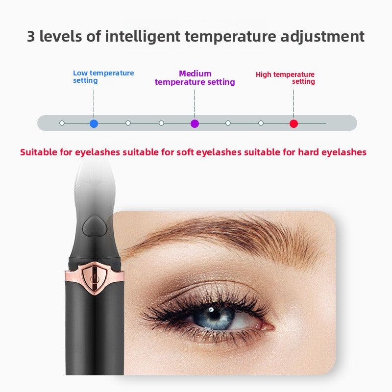 USB Heated Eyelash Curler with Adjustable Temperature