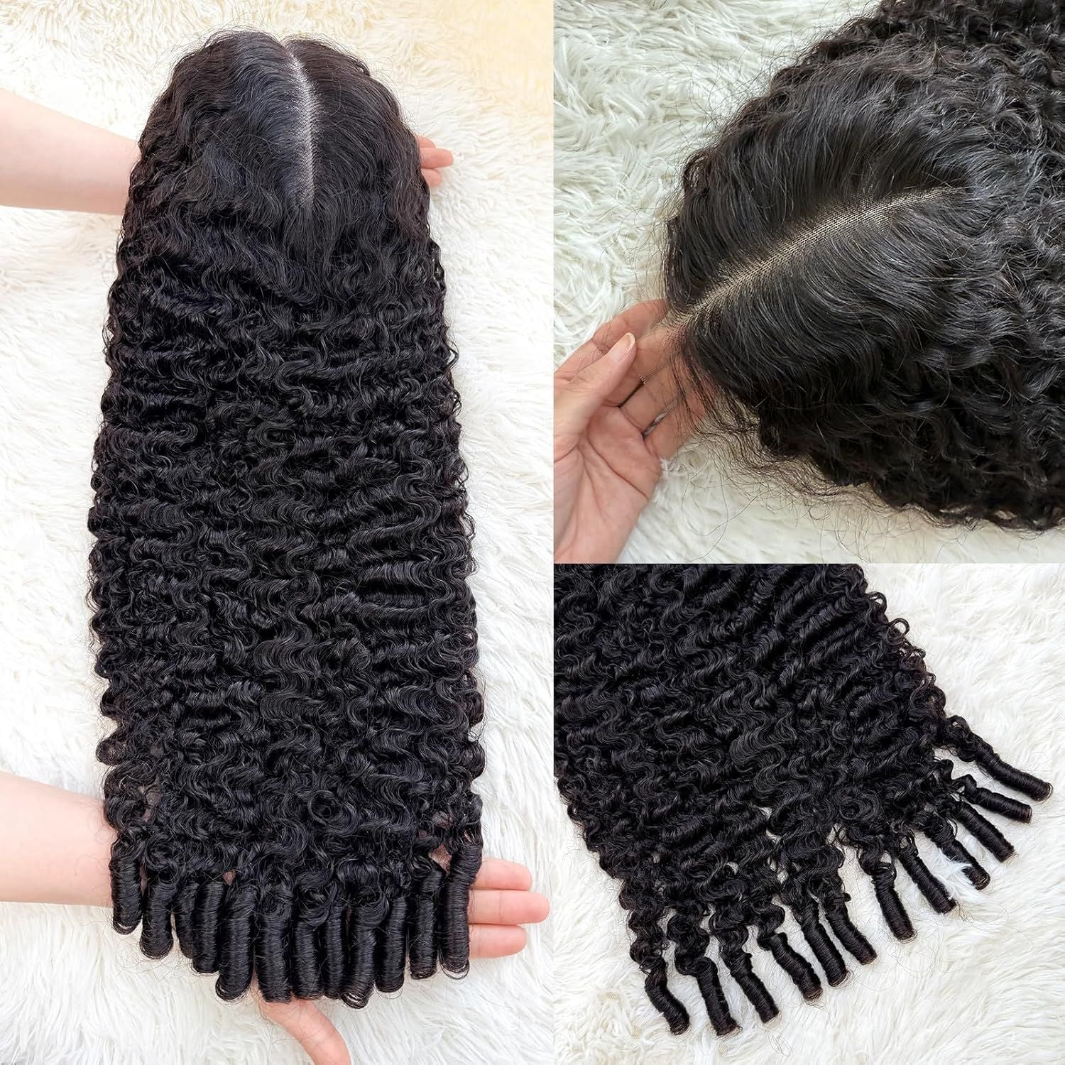 Burmese Curls Human Hair Lace Front Wig