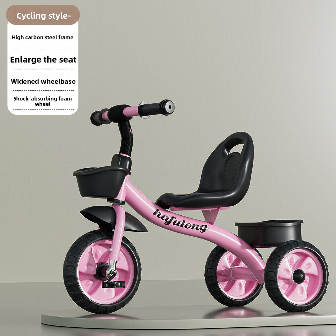 Adjustable Kids Tricycle with Push Handle
