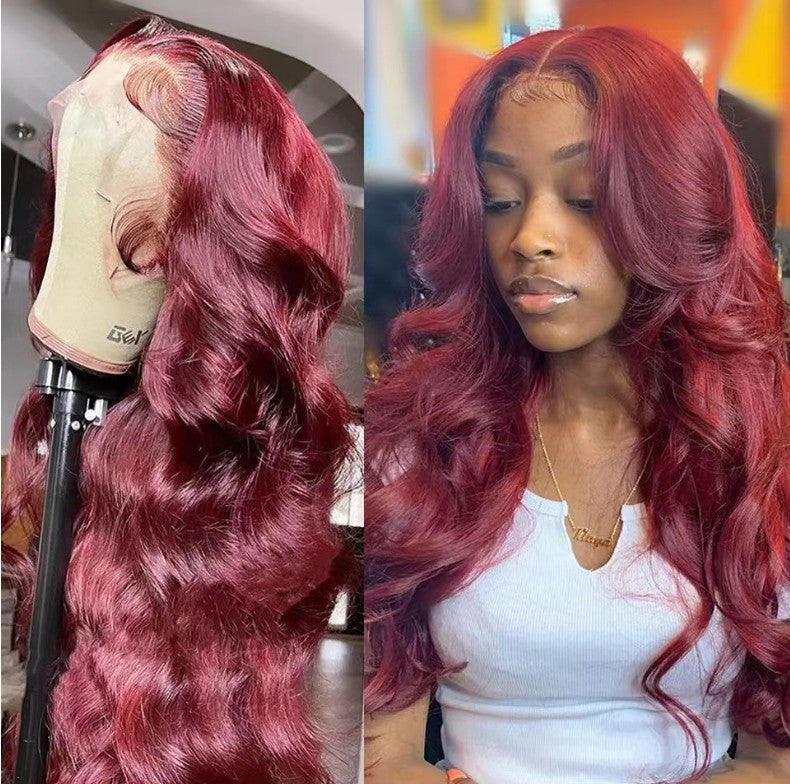Long Curly Body Wave Lace Front Synthetic Wig