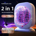 Portable USB Rechargeable Mosquito Killer Lamp with Fan