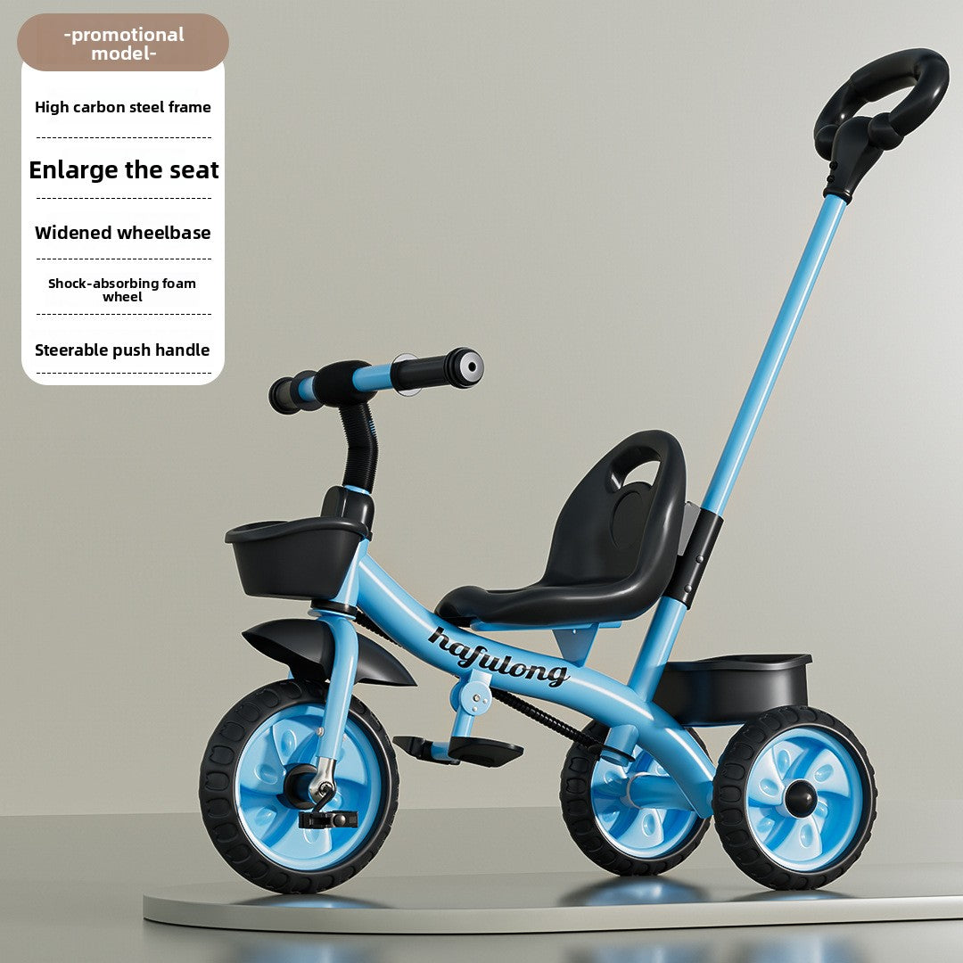Adjustable Kids Tricycle with Push Handle
