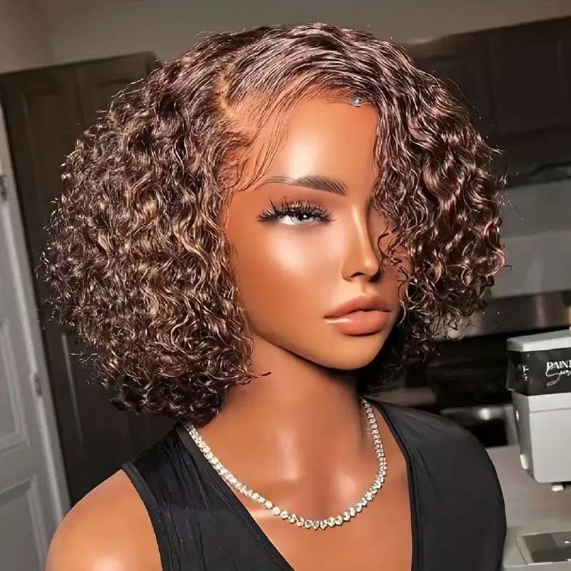 Lace Front Synthetic Wig African Curly Hair