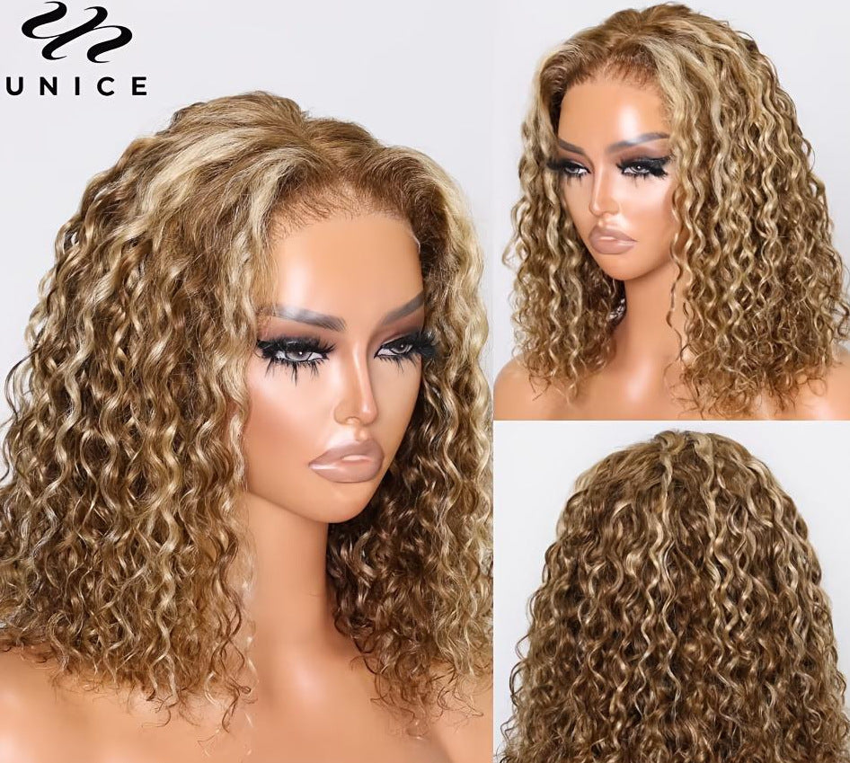 Lace Front Synthetic Wig African Curly Hair