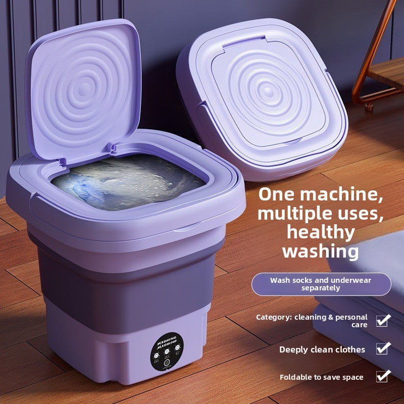 Mini Foldable Portable Washing Machine for Socks and Undergarments