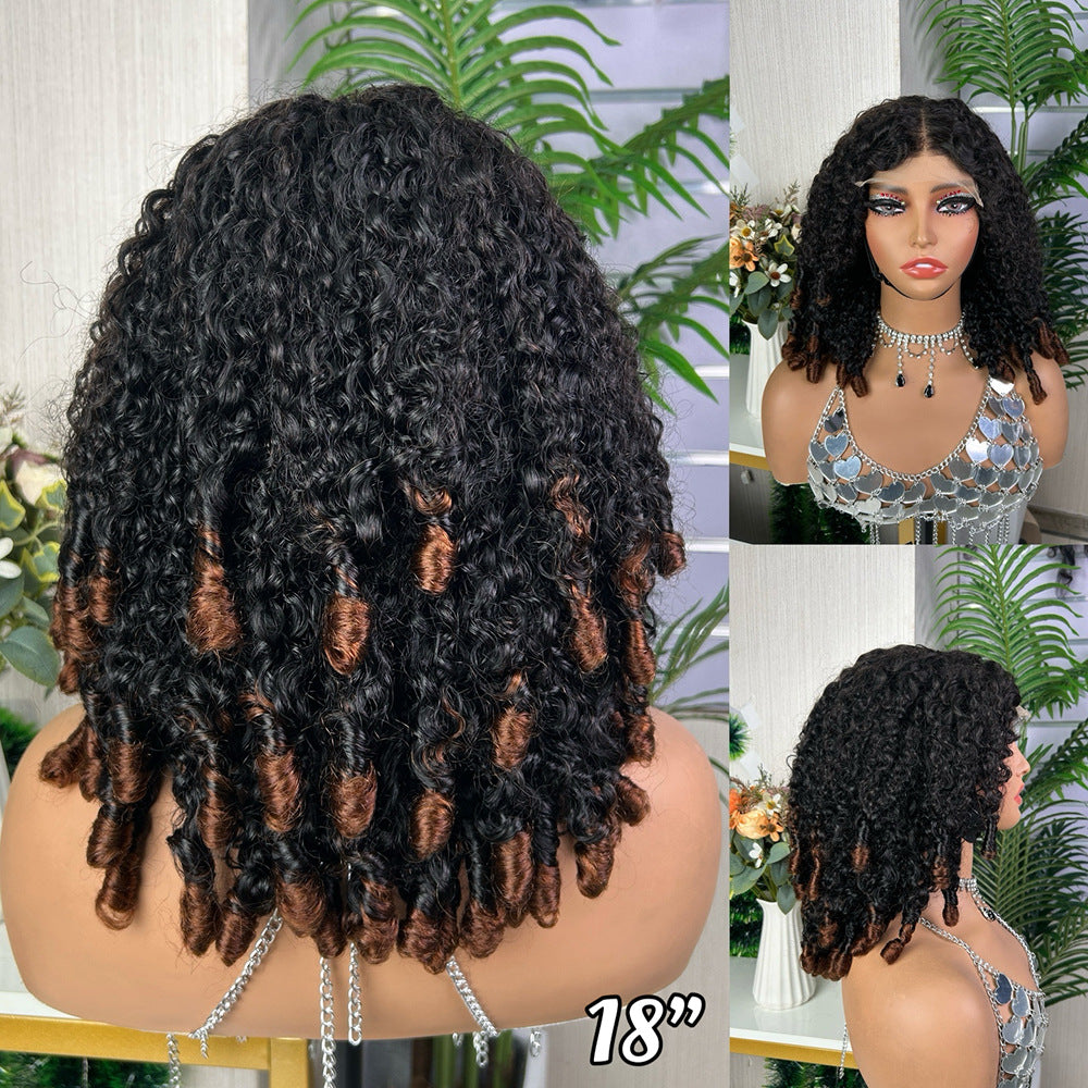 100% Burmese Hair Curly 5x5 Full Lace Frontal Wig