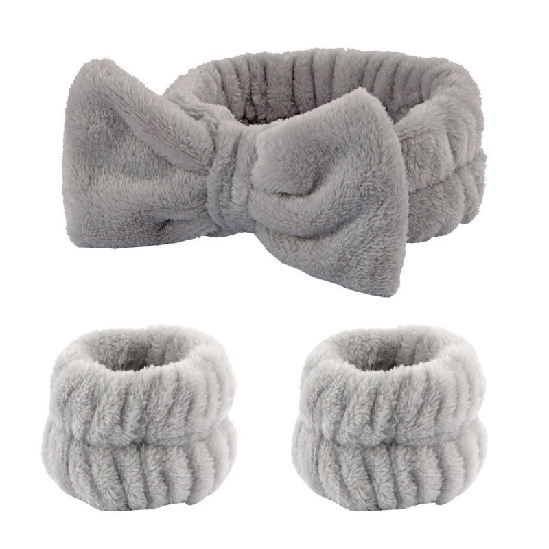 Plush Wrist Band Absorbent Sweat-absorbent Coral Fleece Waterproof