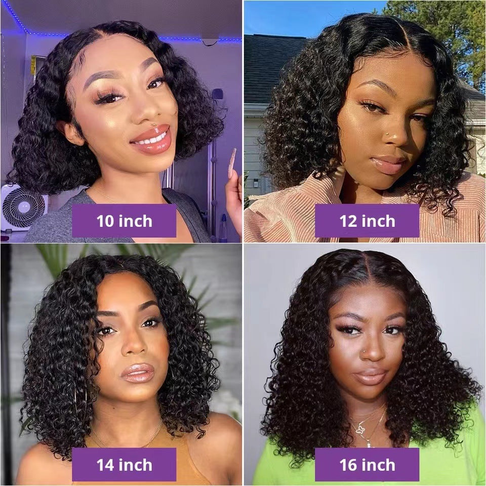 Short Curly Synthetic Lace Front Wig