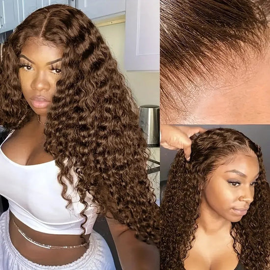 Long Curly Synthetic Hair Wig with Lace Front