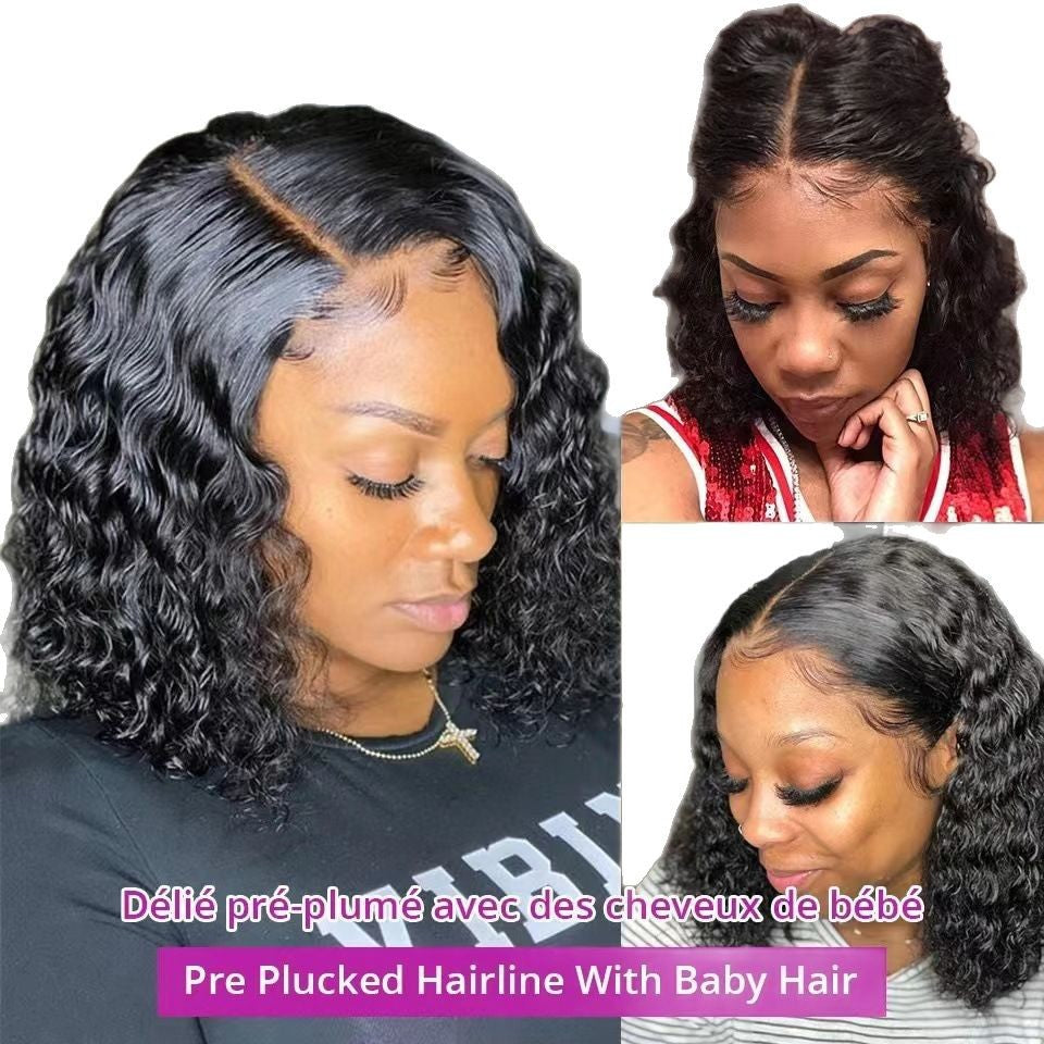 Short Curly Synthetic Lace Front Wig