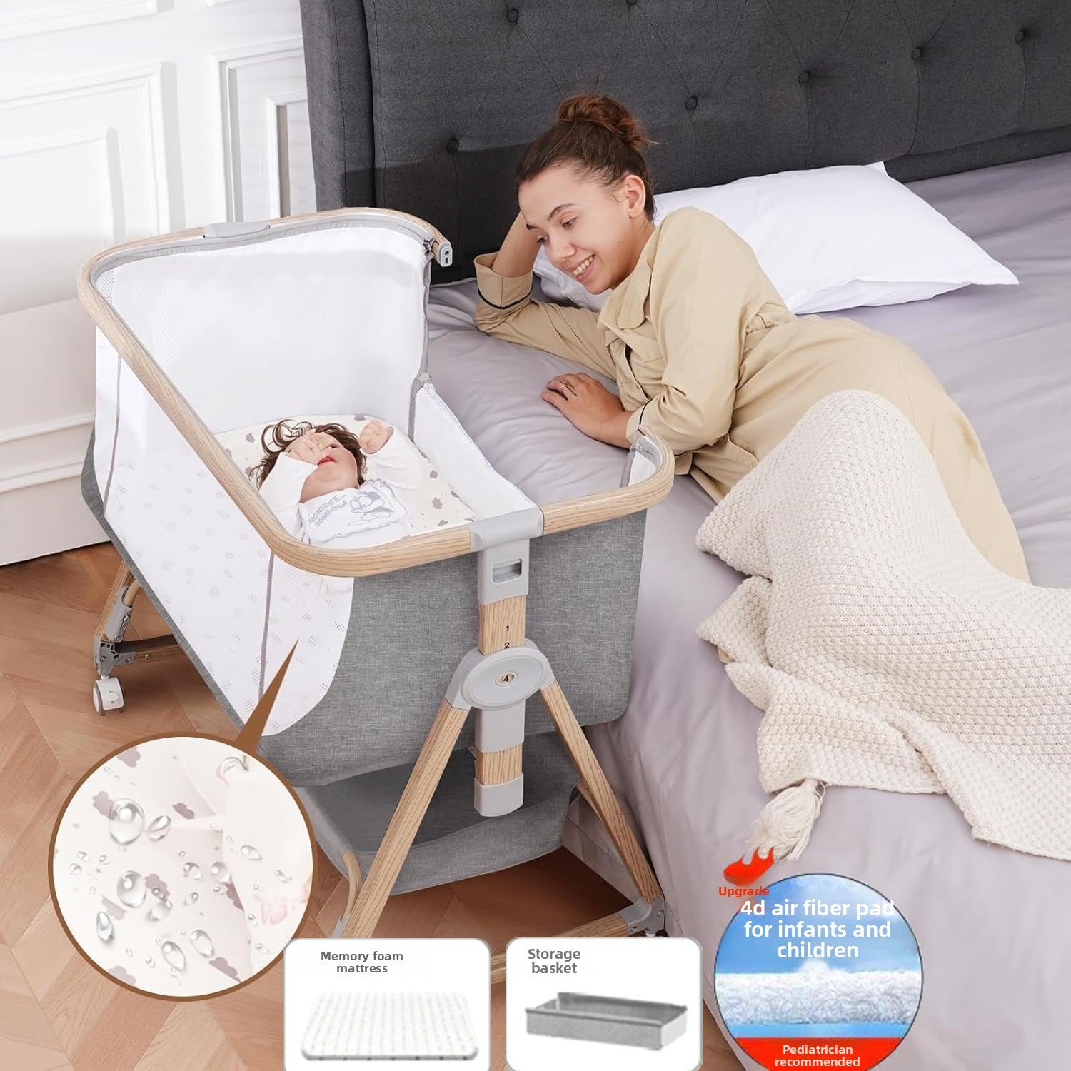 Multifunctional Portable Baby Crib