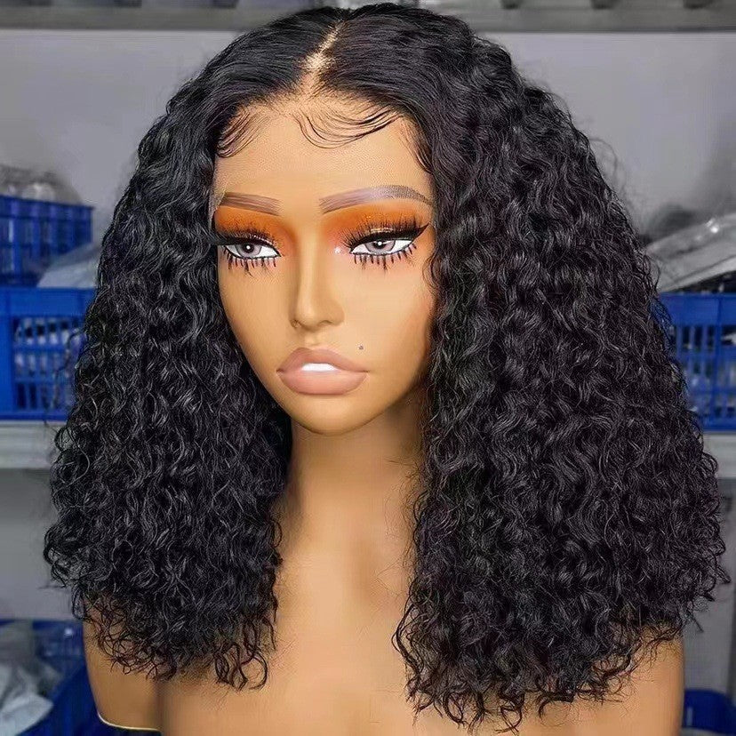 Lace Front Synthetic Wig African Curly Hair