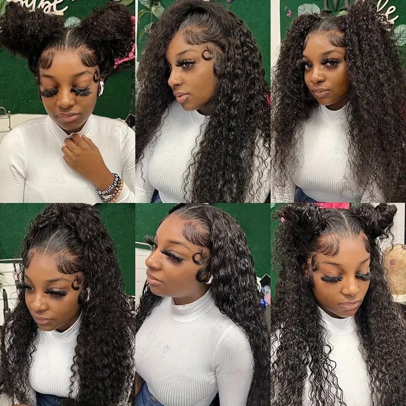 Lace Front Wig with Small Curls for Women