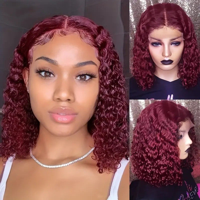 Short Curly Synthetic Lace Front Wig